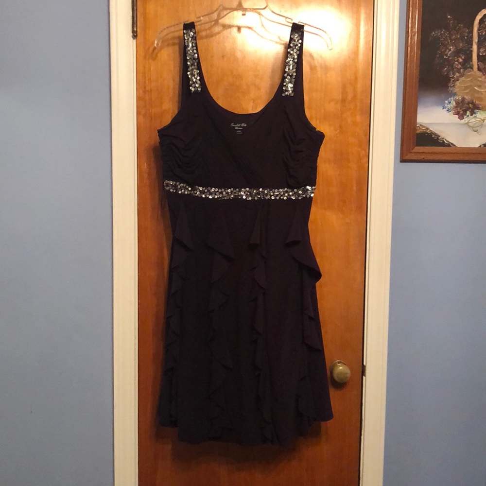 Eggplant cocktail dress